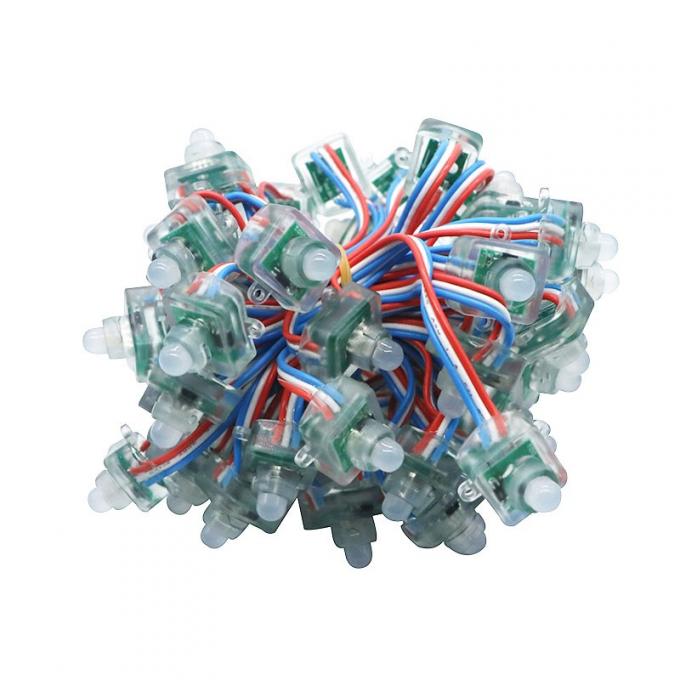 قناة رسالة مربعة LED بكسل سلسلة DC5V WS2811 مربعة 12 مم منتشرة 0