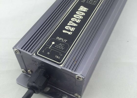 200W IP67 Constant Voltage LED Power Supply DC12V / DC 24V 16.6A