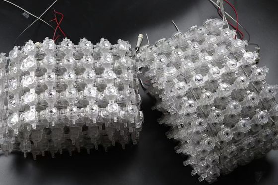 Flexible Transparent LED Screen Video Wall DMX512 Control Outdoor Mesh Media Facade IP67