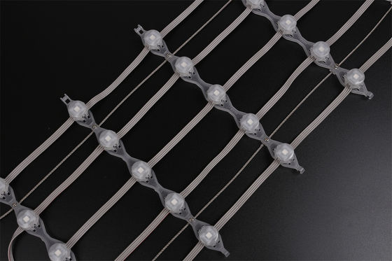 Waterproof Soft LED Mesh Video Screen RGB 50mm DMX512 160 Degree For Indoor Display