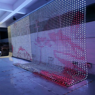 P50 P100 LED Net Screen Video Wall Soft Advertising Flexible LED Curtain Screen