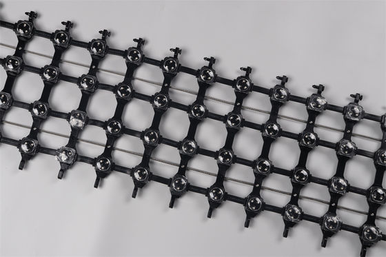 High Definition Outdoor LED Mesh Full Color P50 DC12V 25MM RGB LED Mesh Screen