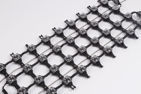 12V Window Glass LED Mesh Display 4000nits P60 with Taiwan Epistar LED Chip IP67