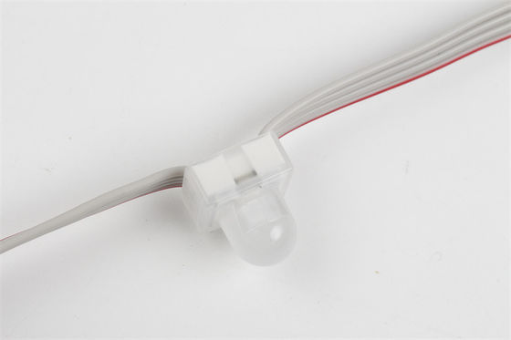 Outdoor Lighting Square Digital RGB LED Pixels 0.3W 12mm DC12V 50pcs A String