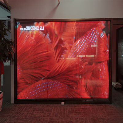High Definition P6 LED Transparent Film Screen For Indoor Video Wall With Easy Installation And RGB DC5V