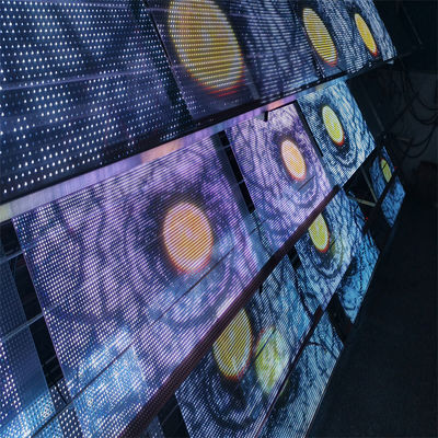 High quality customizable indoor transparent ultra-thin interior decoration Led P10 flexible transparent screen