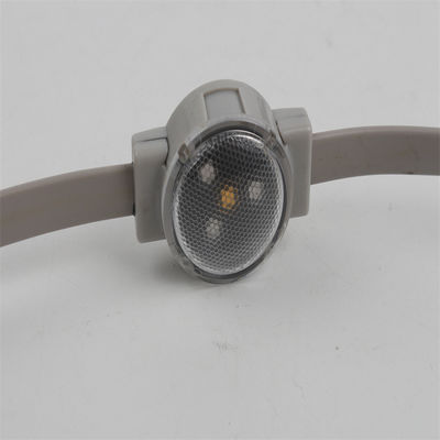 RGB SMD3535 Full color led pixel 30mm 12V 1W round waterproof led christmas lights with lens cover