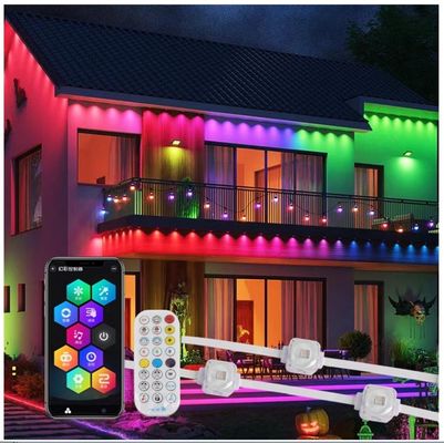 24V Brilliant Colorful Rgbw LED Pixel Point Outdoor LED Eave Lights Kit