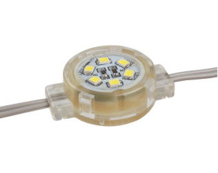 Waterproof RGB LED Pixel Point Light IP65 0.5W DC12V SMD2835 30mm 30000H