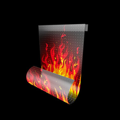 Store Glass Transparent LED Display Adhesive Wall Indoor Flexible Film LED Screen -20C-60C