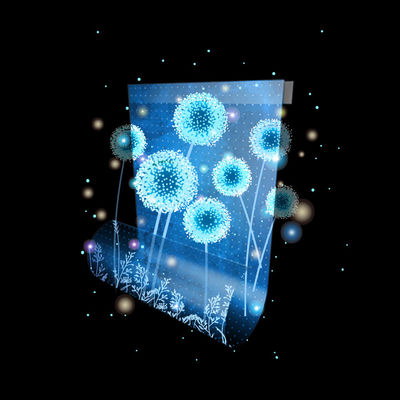 High Resolution Digital LED Film Screen Transparent Display Hanging Installation Type