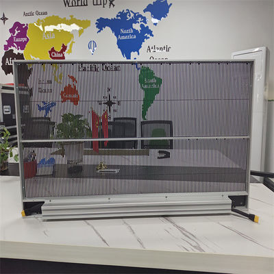 P3.9-7.8 Transparent LED Grille Screen Transparent Curtain Display for Advertising Iutdoor  Screen