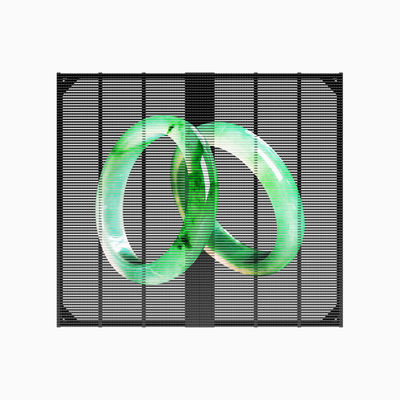 High Transparency P3.91 Full Color Display LED Grille Window with Maximum Power of 800W/m2 and High Protection Level