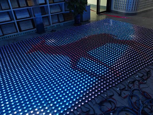 Wind Resistant P62.5 RGB LED Mesh Curtain Screen IP67 Waterproof Outdoor Building Facade Video Wall Display