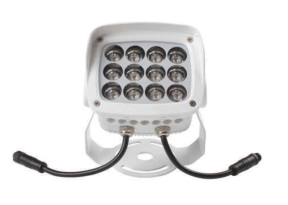 Aluminum Outdoor LED Flood Lights 12 Watt White Jade Square Waterproof IP65