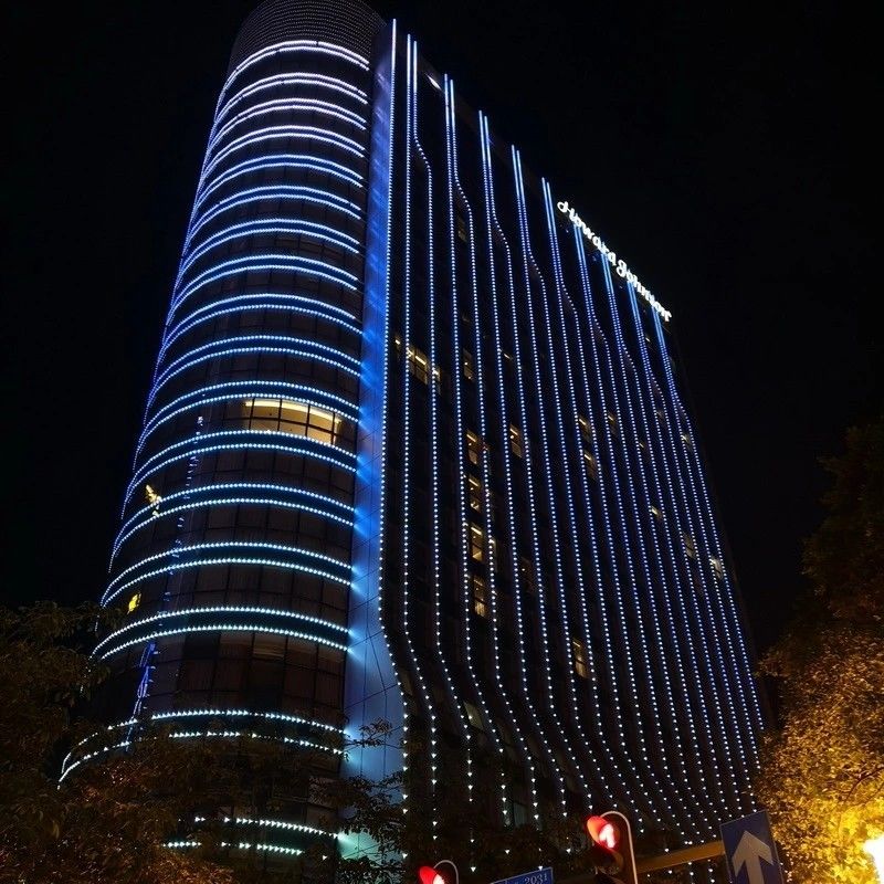 إضاءة المباني LED RGB UCS1903 DMX512 30 مللي متر أضواء LED LED نقطة ضوء إضاءة الواجهة
