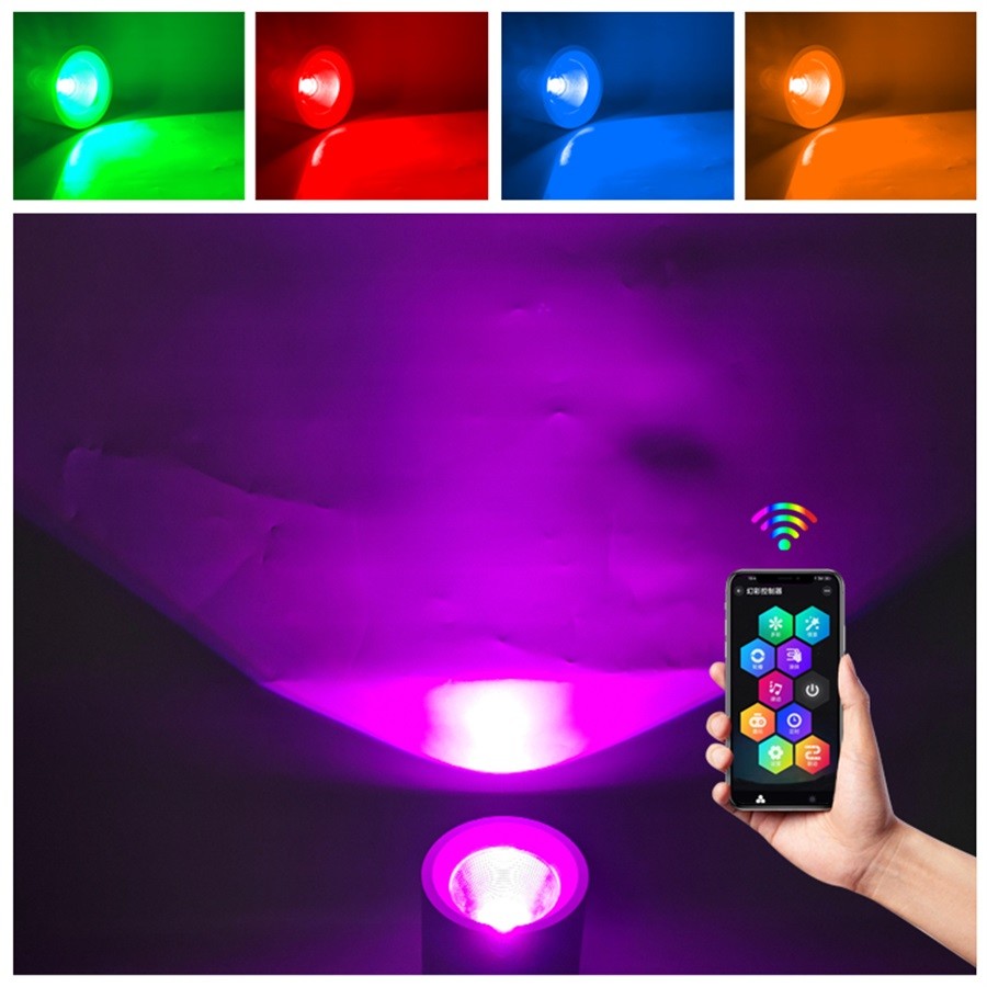 ضوء أسفل LED قابل للتعديل قابل للتخفيف 20W RGBW 400LM SPI USC2904 للداخل