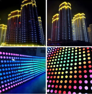 متعدد الألوان LED للواجهة الخارجية 10 سم بكسل للبرمجة أضواء RGB للتسلية
