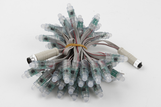 أضواء عيد الميلاد LED في الهواء الطلق RGB بكسل 50 قطعة DC 5V WS2811 12 ملم LED DMX بكسل