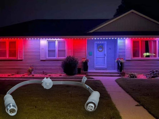 20 مللي متر 30 مللي متر عطلة دائمة ضوء 5050 Rgb Rgbw 1903 2904 IC Led بكسل نقطة المنزل الذكي الخارجي ضوء عيد الميلاد