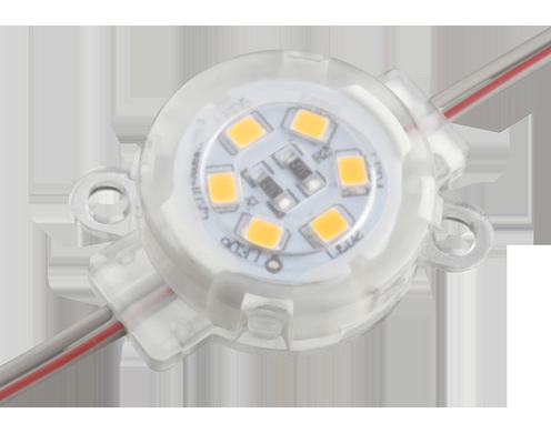 في الهواء الطلق لون واحد 30 مم LED نقطة ضوء IP67 مقاوم للماء 0.6W 12V 30mm PC الجسم