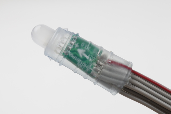 في الهواء الطلق مقاوم للماء 12MM LED بكسل ضوء IP67 0.3W 5V RGB