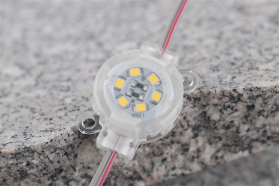 DC12V 0.6W LED بكسل نقطة ضوء مقاوم للماء IP67 SMD2835 30 مم 6500K PC Anti - UV