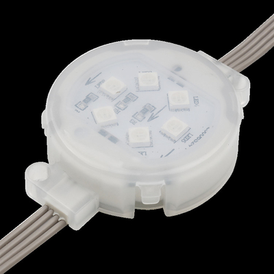 في الهواء الطلق للماء IP67 LED نقطة ضوء 1.5W Smd5050 DC24V 50mm RGB DMX512