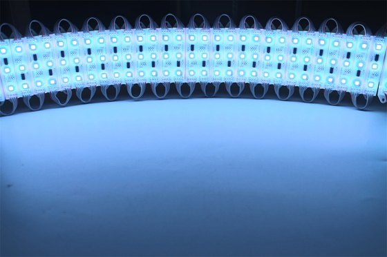 RGB Full Color 1.2w 12v في الهواء الطلق IP67 مقاوم للماء 2835 3LED SMD Injection LED Module للدعاية