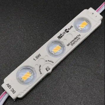 ضوء عالي 66LM مضاد للماء 3 وحدات الضوء LED خارجية smd5050 12V ضوء أبيض بارد حقن LED Module