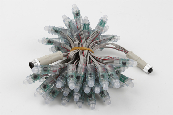 مصباح بكسل LED خارجي مقاوم للماء 12 مم بالألوان الكاملة 0.3 وات DC5V IP67