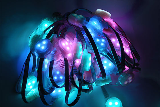 30mm 0.75W DC12V RGB LED Point Light Installation of Convenient with IP67