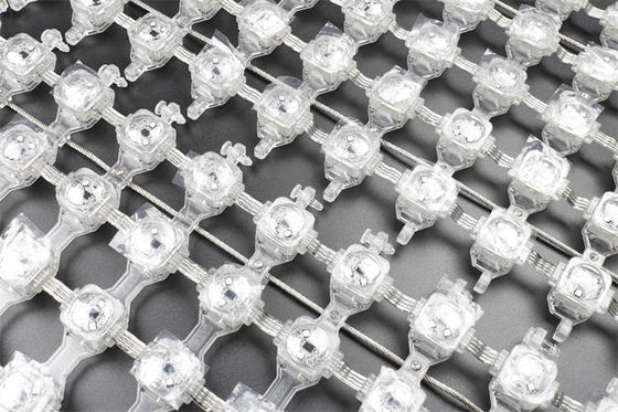 SMD5050 DMX512 Control LED Point Light Source Mesh Screen for Outdoor Advertising