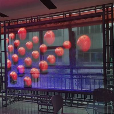 High Brightness Ultra Thin P4 P6 P8 P10 Adhesive Led Display Film Transparent Led Film Display