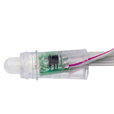 مصابيح بيكسل LED 0.2W DC12V IP67 لون واحد 9mm في الهواء الطلق مضاد للماء رسائل قناة الإعلان