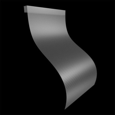 P10 RGB Color LED Transparent Film Screen Indoor Hard / Flexible LED Display Screen