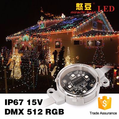 40mm 50mm DC24V Waterproof Rgb LED Pixel Light For Building Lighting