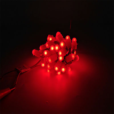 ضوء الأوتار 12MM LED Pixel Module / 8mm Staw Hat LED Pixel Light PVC + siliconeFor Outdoor LED Lighting Channel Letters