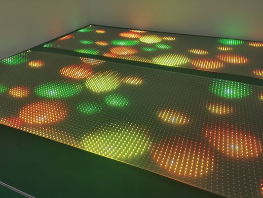 شاشة LED ضئيلة للغاية مرنة شفافة للفيلم اللاصق الإعلاني للاستخدام في متجر التجزئة DC5V P4