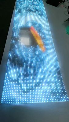P10 RGB Color LED Transparent Film Screen Indoor Hard / Flexible LED Display Screen
