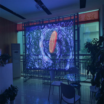 P6 DC5V WE1314 RGB 16bit LED شاشة فيلم شفافة للإعلانات عرض جدار فيديو