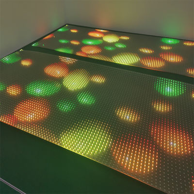 P10 لون RGB LED شاشة فيلم شفافة شاشة عرض LED صلبة / مرنة داخلية