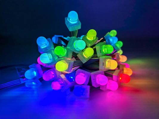 DC5V للخارج 12mm DMX512 مربع LED Pixel Light مع حماية IP67 و زاوية مشاهدة 160 درجة