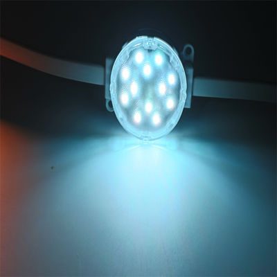 IP67 مضاد للماء DC24V 50MM DMX LED RGB أضواء بكسل قابلة للبرمجة Full Color Smart Point Light للخارج