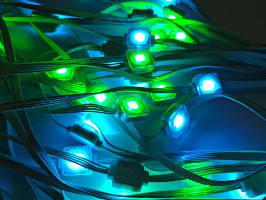 IP67 waterproof RGBW colors smart voice control led permanent outdoor string point eaves light 24V