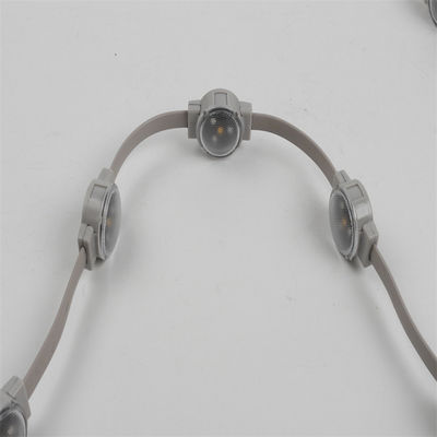 RGB SMD3535 Full color led pixel 30mm 12V 1W round waterproof led christmas lights with lens cover