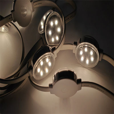RGB Led Pixels 50mm قطر IP67 Led Pixel الضوء الزخرفة الداخلية والخارجية الإضاءة المباني الجسور