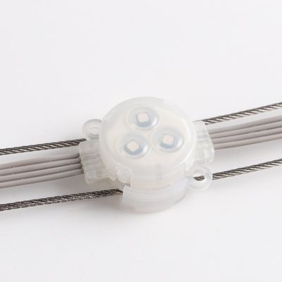 RGB LED Point Light 1W Epistar Chip 30mm RGB LED Point Light مقاوم للماء في الخارج IP67 مع جسم الكمبيوتر