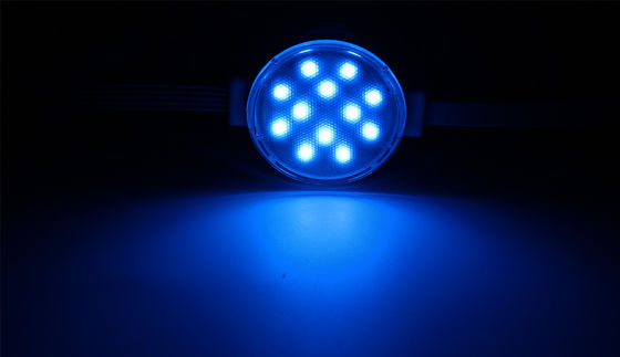 12 LEDs لون 24V 50mm مصدر الضوء النقطي DMX512 ضوء البكسل الزخرفي