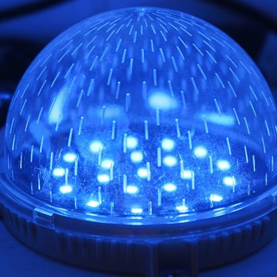 12* SMD3535 أحمر أخضر أزرق dmx512 80mm مصدر الضوء النقطي